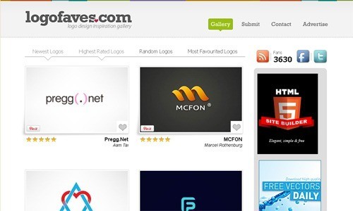 LogoFaves - Best Resources for Logo Designers - 10 Inspiring Websites