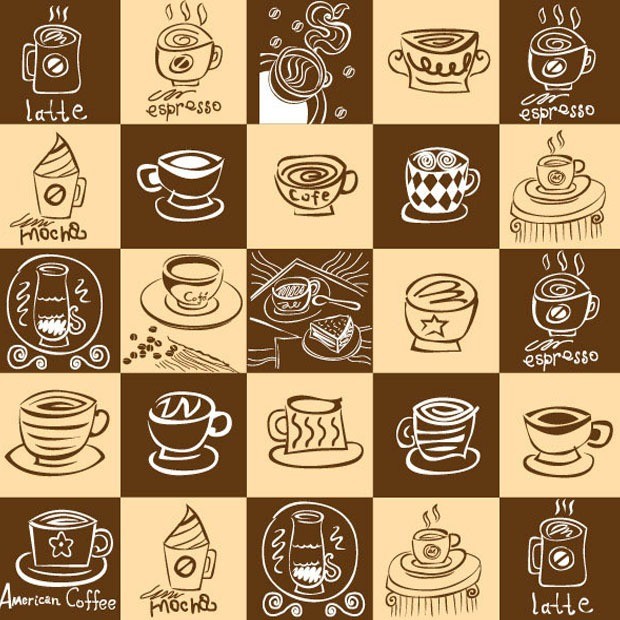 coffee large vectorgab -  Lovely coffee theme vector Free download