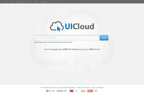 home - UICloud Search Engine: User Interface Design Elements And Resources