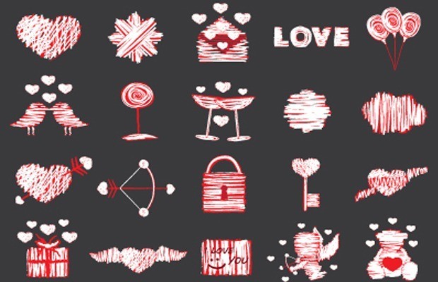 love large vectorgab - Free Love Vector Elements Pack
