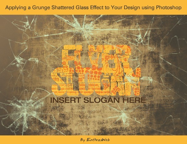 sglass fimg - Applying a Grunge Shattered Glass Effect to Your Design using Photoshop