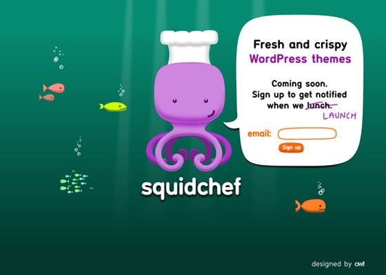 Squid Chef - 25+ Best Coming Soon Pages