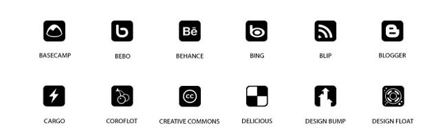 black icons 650x198 - Plastique Icons: Over 100 Free Web Icons vector