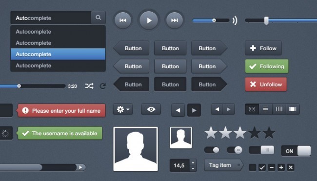 moonify ui preview e1347200980564 - Free PSD Web Elements