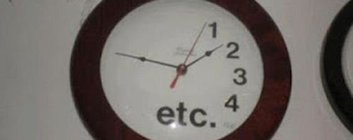 Etc clock 500x198 - 25 Pics Showing Height of Laziness