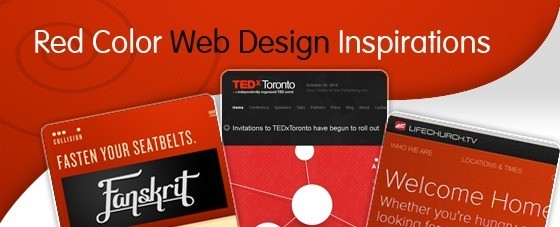 Red Color Web Design Inspirations - Color Inspirations: Red Web Designs