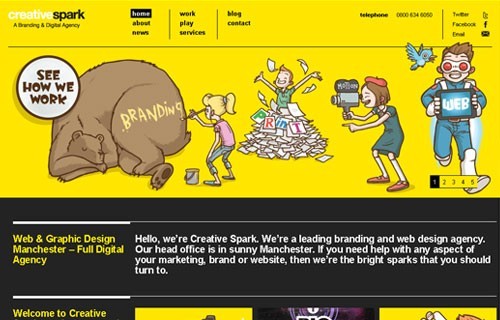 creativespark - Color Inspirations: Yellow Web Designs