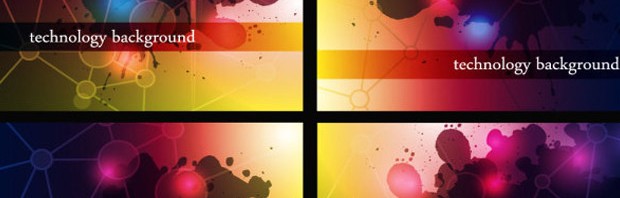 tech large vectorgab 620x198 - Free Vector Technology Abstract Background Free Download