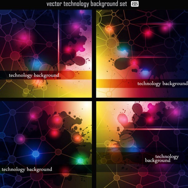 tech large vectorgab - Free Vector Technology Abstract Background Free Download