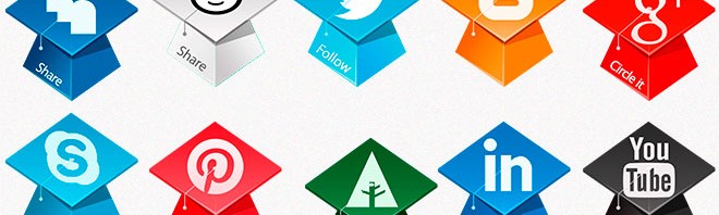 preview1 660x198 - Freebie: Graduation Hats Social Icons