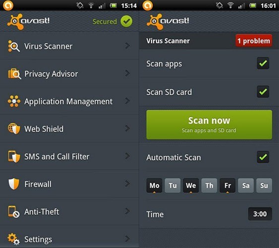 Avast Mobile Security Android - Top 10 Security Apps for Samsung Galaxy S3 to Safeguard Your Mobile and Data