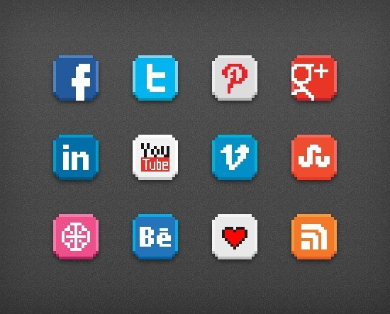 Social media icons 2013 jan 3 - 40 Well Designed Social Networking Icons