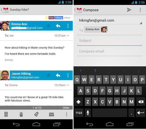 gmail - 25 Essential And Free Apps for Android Smartphones