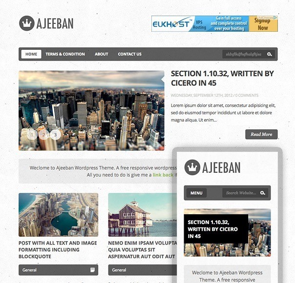 promo - Ajeeban Free WordPress Theme