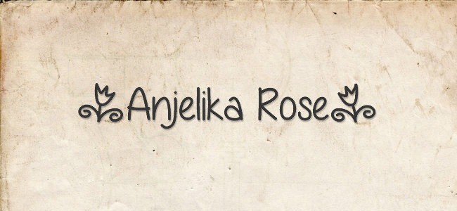 Anjelika Rose font - Free Handwritten Fonts
