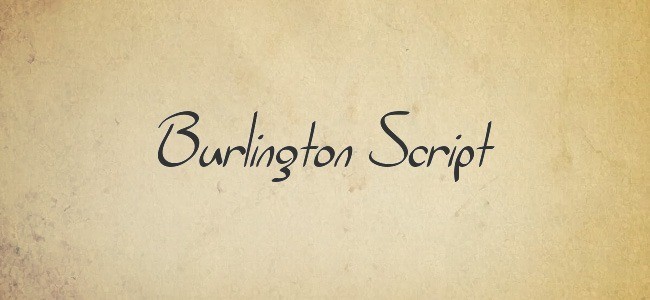 Burlington Script - Free Handwritten Fonts