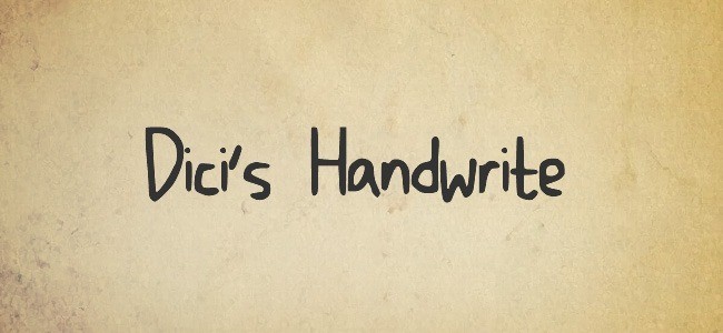 Dicis Handwrite - Free Handwritten Fonts