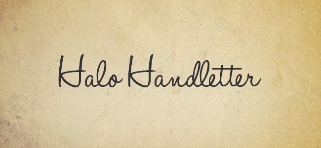 Halo Handletter - Free Handwritten Fonts