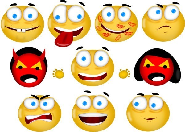 free set of icons smileys - Free High Quality Emoticons Iconset