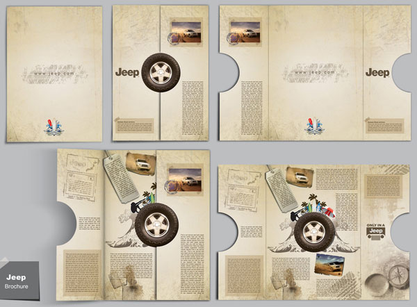 Jeep Brochure design - 25 Creative Brochure Designs For Inspiration