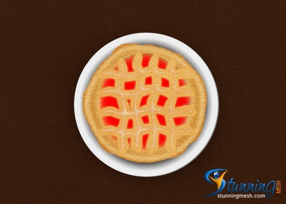 delicious pie design in photoshop Final Result - Delicious Pie Design in Photoshop