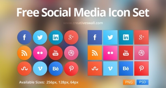 social icons set1 e1403175876308 - Free Social Media Icon Set