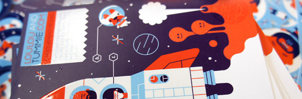 loulou tummie 600x198 - 107 Incredible Postcard Designs to Inspire Your Creativity