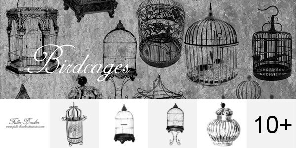 birdcages photoshop brushes vintage - 69 Enchantingly Elegant Photoshop Brushes