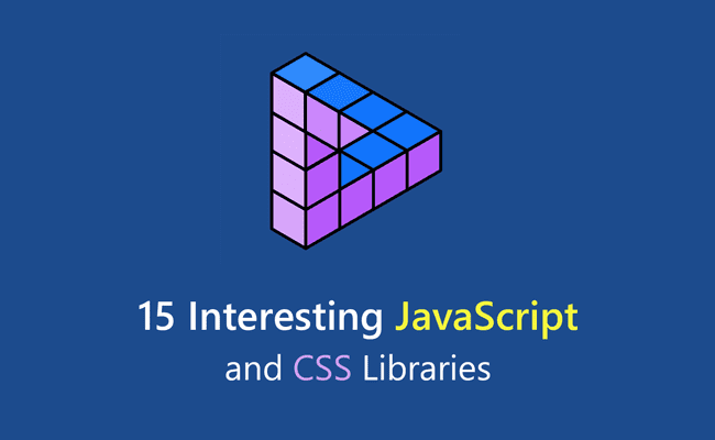 15 Interesting JavaScript and CSS Libraries - 15 Interesting JavaScript and CSS Libraries for October 2017