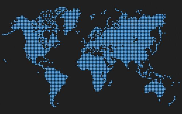 Dots World Map - World Map Vector Free Collection - 25 Vector Designs