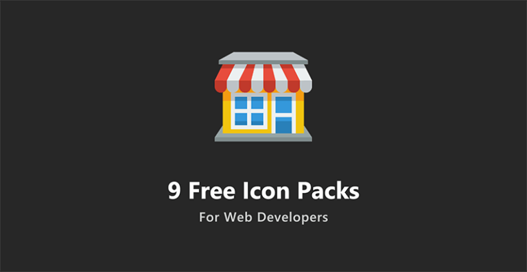 9 free icon packs 768x396 - 9 Free Icon Packs For Web Developers
