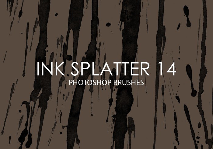 free ink splatter photoshop brushes 14 - Free Ink and Watercolor Brushes for Photoshop