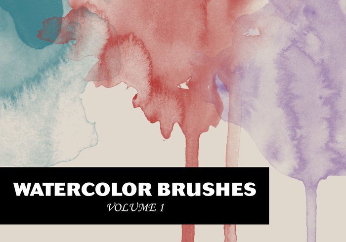 WG Watercolor Brushes Vol1 - Free Ink and Watercolor Brushes for Photoshop