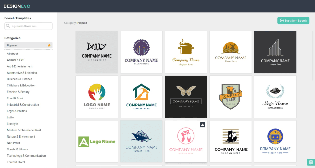 Make Professional Logos Online with DesignEvo Logo Maker