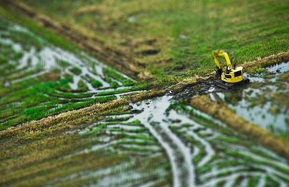 caterpillar tiltshift - 30+ Awesome Examples of Tilt-Shift Photography