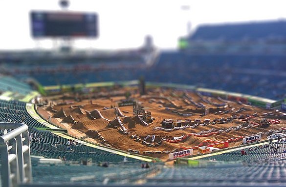 stadium tiltshift photography - 30+ Awesome Examples of Tilt-Shift Photography