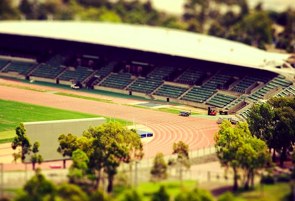 summer mini stadium - 30+ Awesome Examples of Tilt-Shift Photography