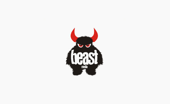 5 red beast - 20+ Beautiful Red Logo Designs