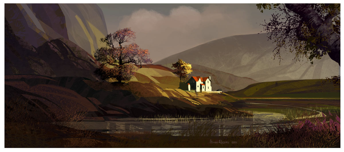 in the valley - Digital Art and Landscapes of Binu Rojers