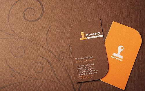 alvena - Best Business Card Designs For Inspiration