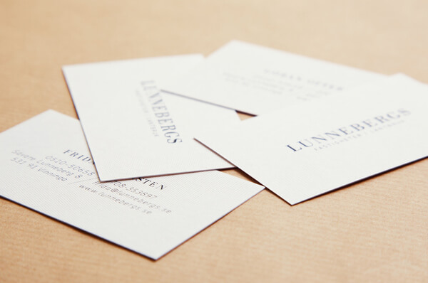 lunnebergs - Best Business Card Designs For Inspiration