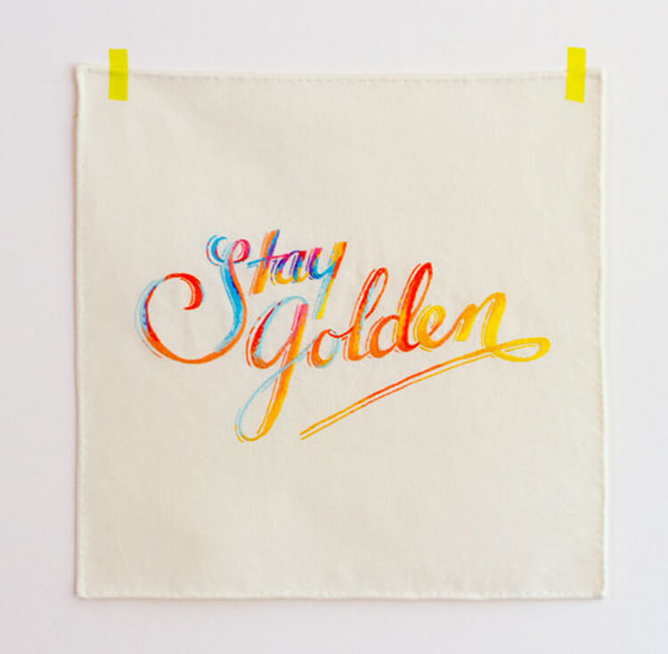 stay golden maricormaricar - Collection of Inspiring Typography – Vol 2