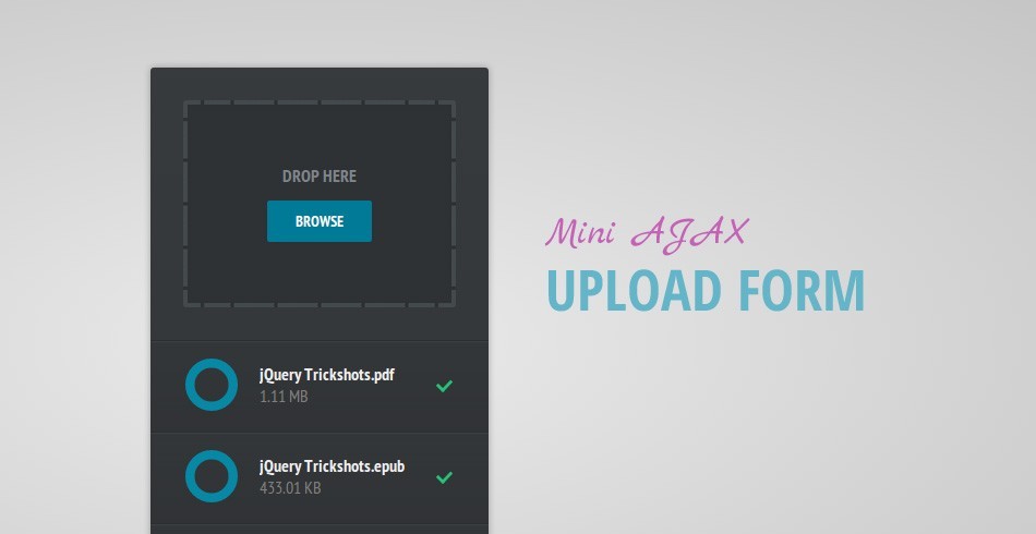 ajax file upload form - Mini AJAX File Upload Form