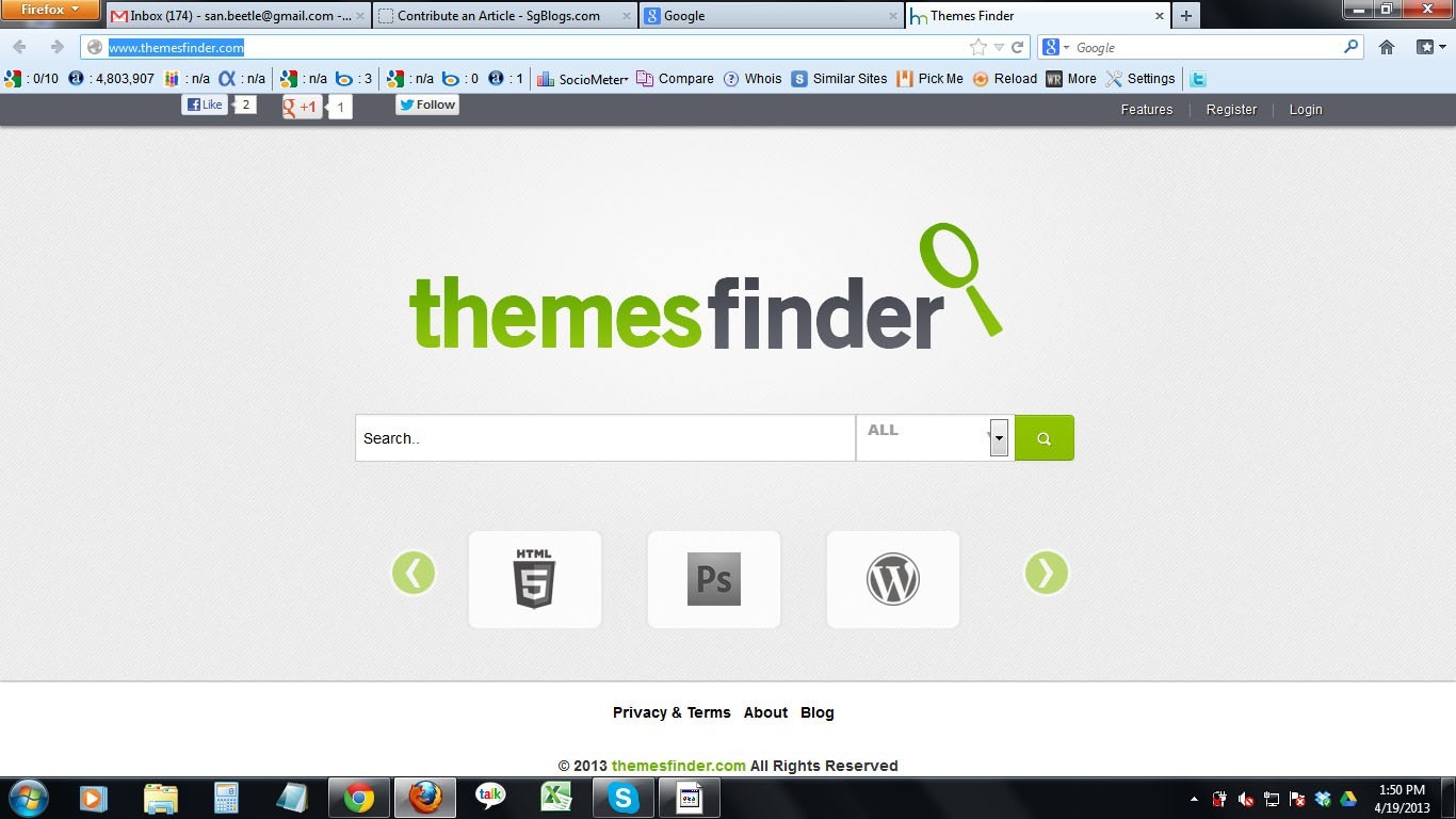 home1 - ThemesFinder - A Unique Theme Search Engine