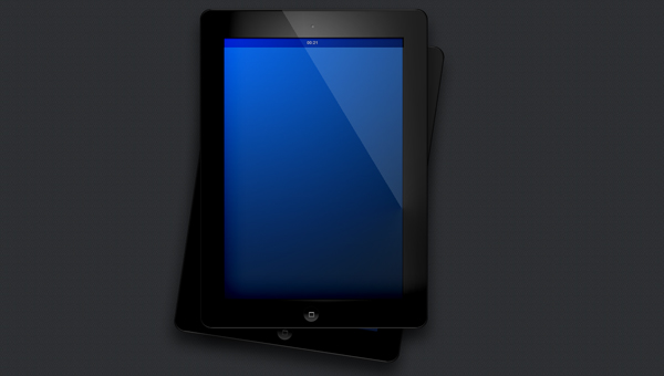 realistic ipad design in photoshop 600x340 - Realistic iPad Design in Photoshop