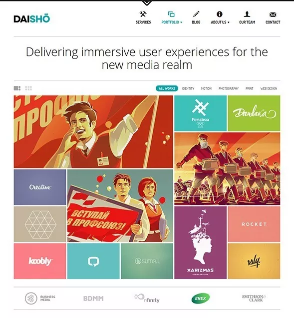 30 Responsive WordPress Themes with Grid-Based Layout daisho thumb - 30 Responsive WordPress Themes with Grid-Based Layout